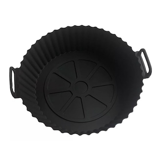 Foto 2 | Foto 2 | Moldes de Silicona Negros para Freidora de Aire Circulares Reutilizables