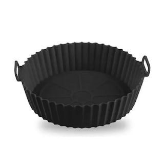 Foto 3 | Foto 3 | Moldes de Silicona Negros para Freidora de Aire Circulares Reutilizables