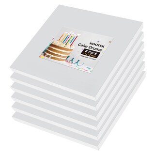Foto 1 | Foto 1 | Tambores Para Tartas Kootek 30 Cm Cuadrados 1 3 Cm De Grosor Cartón Corrugado - Venta Internacional.