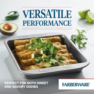 Foto 3 | Foto 3 | Bandeja Para Hornear Farberware, Antiadherente, Cuadrada, 9 Pulgadas, Gris - Venta Internacional.