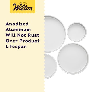 Foto 4 | Foto 4 | Moldes Para Tartas Wilton Performance Panes Redondos De Aluminio, Juego De 4 Piezas - Venta Internacional.