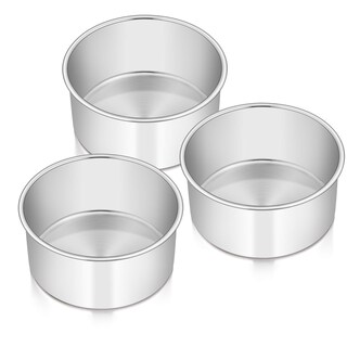 Foto 1 | Foto 1 | Juego De 3 Moldes Para Tartas E-far, De Acero Inoxidable, 15 X 7,5 Cm, Redondos - Venta Internacional.