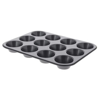 Foto 1 | Foto 1 | Molde Para Magdalenas De Buyer 12 Tazas Antiadherente Acero Inoxidable Negro - Venta Internacional.