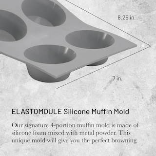 Foto 2 | Foto 2 | Molde De Silicona Para Magdalenas De Buyer Elastomoule 4 Magdalenas - Venta Internacional.
