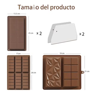 Foto 3 | Foto 3 | Moldes Para Preparar Chocolate Belug Marrón 4 Pack