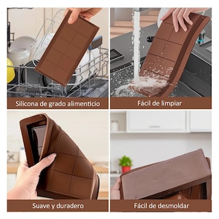 Foto 4 | Foto 4 | Moldes Para Preparar Chocolate Belug Marrón 4 Pack