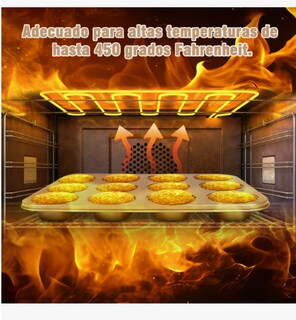 Foto 4 | Foto 4 | 2pcs Xtellar Charolas Para Cupcakes Antiadherente24 Moldes Cupcakes Equipado Con 50 Tazas De Magdalena 150 Piezas De Papel De Ho