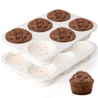 Foto 1 | Foto 1 | Molde Para Magdalenas Caketime Jumbo, 6 Tazas, Silicona, Sin Bpa, Antiadherente - Venta Internacional.