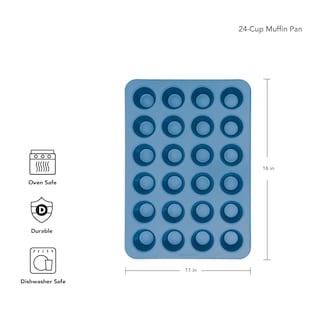Foto 2 | Foto 2 | Molde Para Magdalenas Kitchenaid, Terciopelo Azul, Antiadherente, Acero Aluminizado - Venta Internacional.