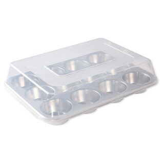 Foto 1 | Foto 1 | Molde Para Magdalenas Nordic Ware Naturals De 12 Cavidades Con Tapa Abovedada - Venta Internacional.