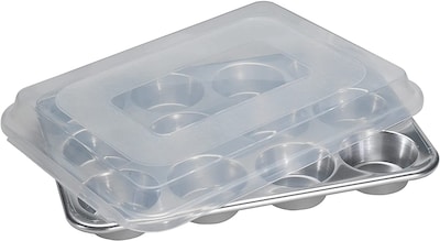 Foto 6 | Foto 6 | Molde Para Magdalenas Nordic Ware Naturals De 12 Cavidades Con Tapa Abovedada - Venta Internacional.