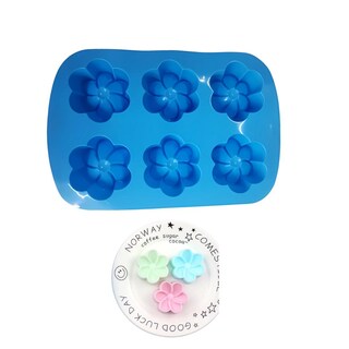 Foto 2 | Foto 2 | Molde Para Hornear Flores 6 Cavidades De Silicón Libre De Bpa