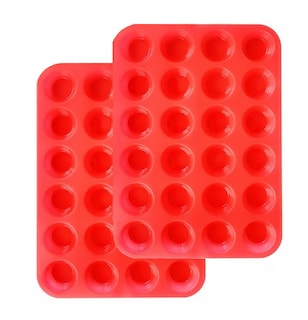 Foto 1 | Foto 1 | Set Para Hornear Jewoster Mini Muffin & Cupcake, 24 Tazas De Silicona - Venta Internacional.