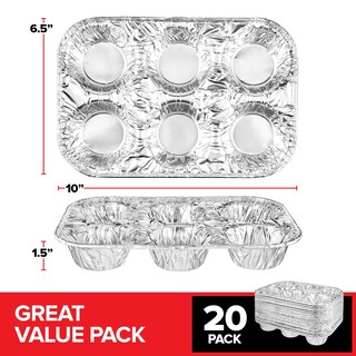 Foto 2 | Foto 2 | Moldes Desechables Para Magdalenas Stock Your Home, 6 Tazas (20 Unidades) - Venta Internacional.