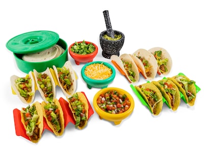 Foto 1 | Foto 1 | Set Para Servir Tacos Nostalgia Taco Tuesday Con Calentador De Tortillas - Venta Internacional.