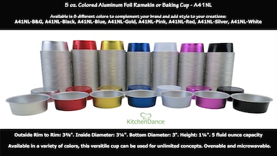 Foto 3 | Foto 3 | Moldeadores Desechables De Papel De Aluminio Kitchendance De 150 Ml Con Tapa - Venta Internacional.