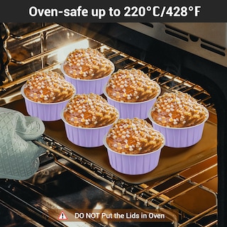 Foto 5 | Foto 5 | Moldes Desechables Para Hornear Magdalenas De Aluminio Eusoar De 125 Ml - Venta Internacional.