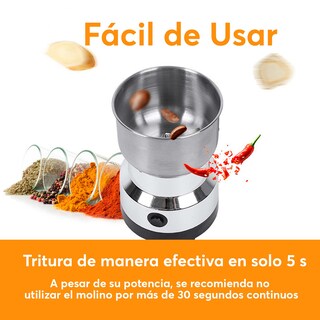 Foto 5 | Foto 5 | Archy Molino De Cafe En Grano Y De Especias 85g Molinillo Eléctrico 150w Cuchillas Acero Inoxidable Para Cocina Moledor Triturad