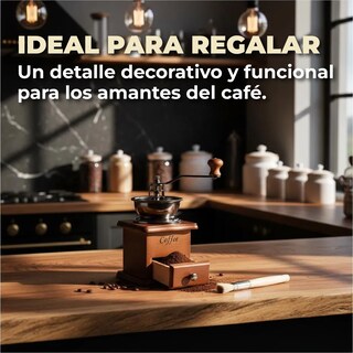 Foto 5 | Foto 5 | Molino Manual de Grano de Café Portátil de Madera Vintage