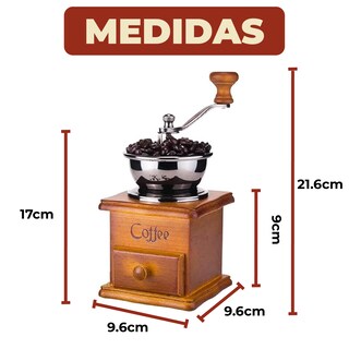 Foto 7 | Foto 7 | Molino De Cafe Manual De Cerámica Con Molinillo Decorativo Artesanal Para Estación De Café