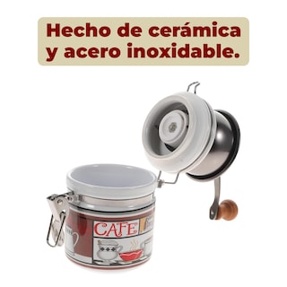 Foto 4 | Foto 4 | Molinillo de Café Manual de Cerámica con Diseño Artesanal Blanco
