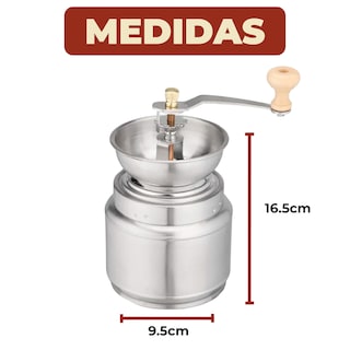Foto 7 | Foto 7 | Molinillo De Café Manual Portátil De Acero Inoxidable