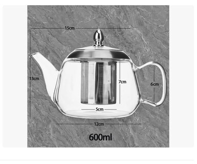 Foto 2 | Foto 2 | Tetera Mágica Vidrio Infusiones Té 600ml Xtellar