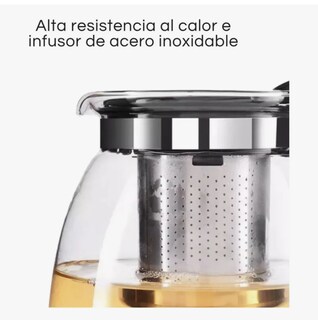 Foto 2 | Foto 2 | Tetera Xtellar De Vidrio 1100 Ml Resistente Al Calor Filtro De Acero