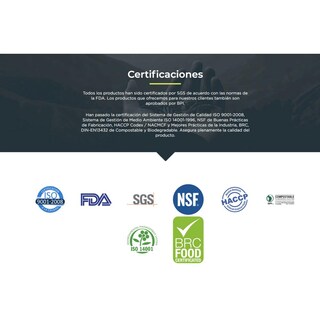 Foto 6 | Foto 6 | Contenedores Desechables Biodegradables Kanogo Green 6x6 cm 250 Piezas