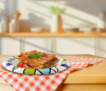 Foto 3 | Foto 3 | Platos de Papel Amazon Basics Ultra 10 Pulgadas 100 Piezas - Venta Internacional