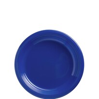 Platos Desechables De Plástico Amscan Bright Royal Blue, 7 Pulgadas, 50 Unidades - Venta Internacional.