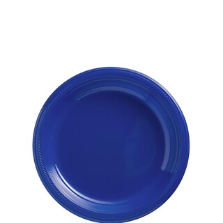 Foto 1 | Foto 1 | Platos Desechables De Plástico Amscan Bright Royal Blue, 7 Pulgadas, 50 Unidades - Venta Internacional.