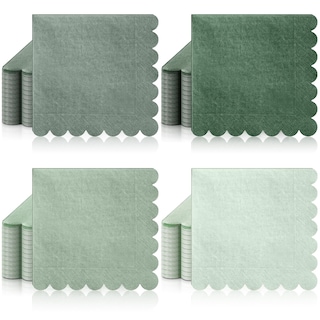 Foto 1 | Foto 1 | Servilletas De Cóctel Zhanmai Festoneadas De Papel De 12,5 X 12,5 Cm, Paquete De 100 - Venta Internacional.