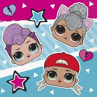 Foto 1 | Foto 1 | Servilletas Para Bebidas Unique Multicolor Lol Surprise, 16 Unidades - Venta Internacional.