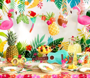 Foto 4 | Foto 4 | Platos Llanos American Greetings Tropical Luau De Artículos Para Fiestas - Venta Internacional.