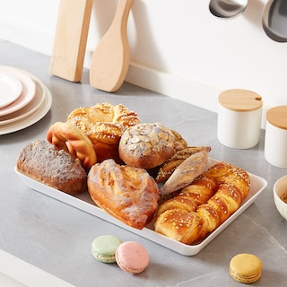 Foto 6 | Foto 6 | Bandeja Para Servir Lifewit De Plástico, 3 Unidades, Blanca, Para Fiestas, 38 X 25 Cm - Venta Internacional.