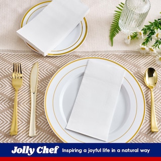 Foto 6 | Foto 6 | Servilletas De Papel Desechables Jolly Chef Paquete De 600 2 Capas Blancas - Venta Internacional.