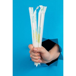 Foto 3 | Foto 3 | Popote Estuchado De Fécula De Maíz De 21 Cm Con 1000 Pz