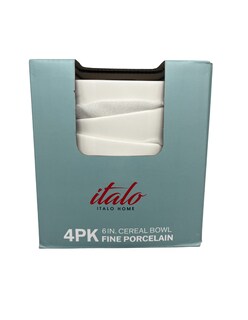Foto 1 | Foto 1 | Tazones Bowl Elegante Cereal Italo Porcelana Blanco 500ml Home4pk