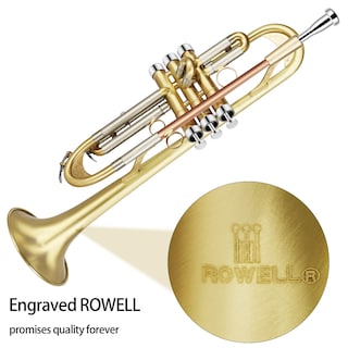 Foto 7 | Foto 7 | Trompeta Rowell Standard Bb Con Funda, Guantes Y Boquilla 7c - Venta Internacional.