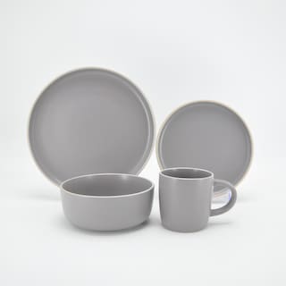 Foto 4 | Foto 4 | Vajilla de Cerámica Baum Brothers Gris 16 Piezas