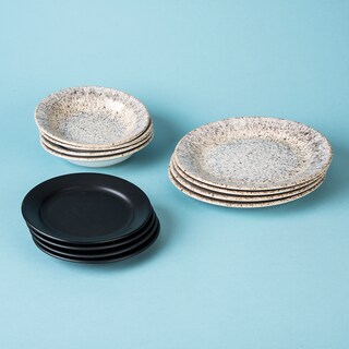 Foto 6 | Foto 6 | Vajilla Negra de Cerámica Cinsa Absolute Black 12 Piezas SA Collection