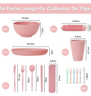 Foto 2 | Foto 2 | Juego De Vajilla Xtellar Paja De Trigo 56 Piezas