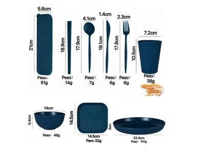 Foto 2 | Foto 2 | Vajilla Xtellar De 36pzs Juego Cocina Paja Trigo Ecológico Bajillas