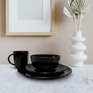 Foto 7 | Foto 7 | Vajilla De Ceramica 16 Piezas Color Negro