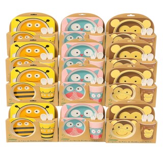 Foto 1 | Foto 1 | Set 12 Vajillas Infantil Domore Bambú 5 Pzs Platos Vasos