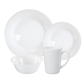 Foto 1 | Foto 1 | Vajilla Opal Redonda ColorHome Blanca para 4 Personas 16 Piezas