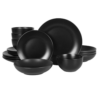 Foto 1 | Foto 1 | Juego De Vajilla Gibson Home Queenslane, 16 Piezas, Negro Mate - Venta Internacional.