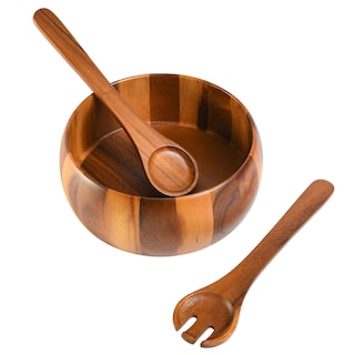 Foto 2 | Foto 2 | Juego De Ensaladeras Gibson Home, Madera De Acacia, Laurel, 3 Piezas - Venta Internacional.
