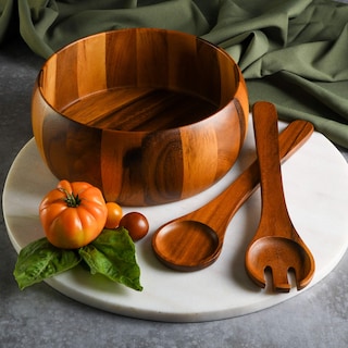 Foto 4 | Foto 4 | Juego De Ensaladeras Gibson Home, Madera De Acacia, Laurel, 3 Piezas - Venta Internacional.